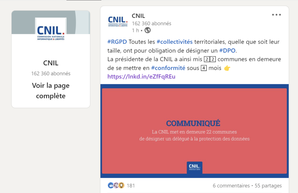 CNIL-infos_RGPD LinkedIn